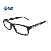 Black Trendy Acetate Reading Optical Frames Eyeglasses
